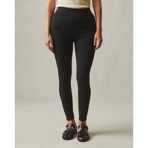 American Giant Womens Ponte Slim Pant High Rise Black Size 6 Legging Versatile